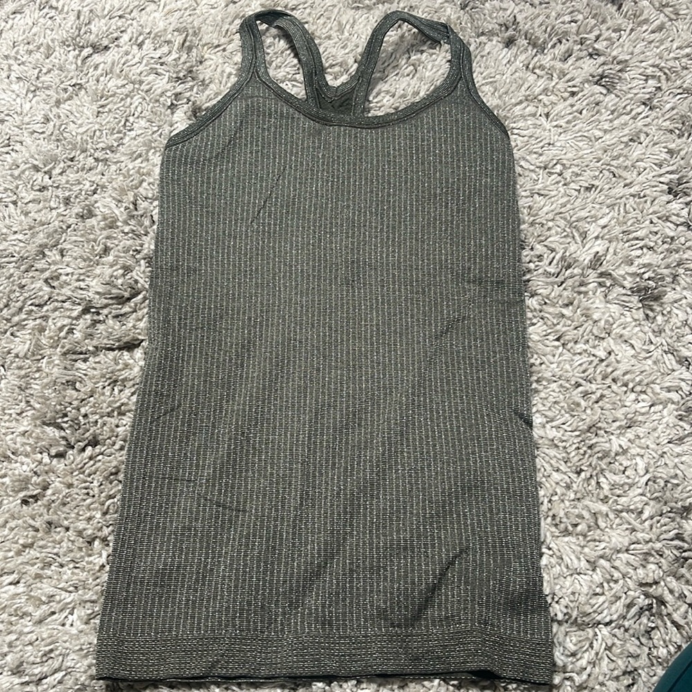 Lulu sparkle racer back tank full length